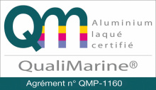 Aluminium label qualimarine