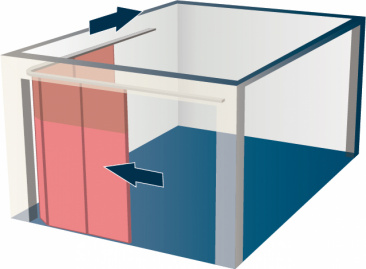 Porte de garage ouverture lat&eacute;rale