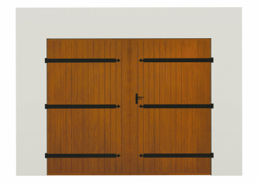 Porte de garage en bois