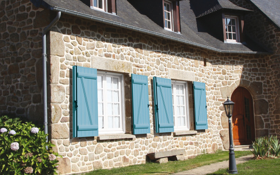 Volet aluminium rouge