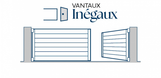 vantaux inégaux