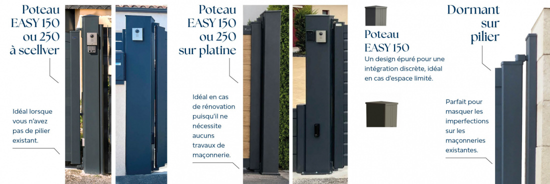 les poteaux porteurs