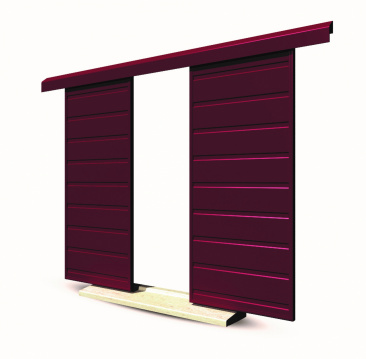 Volet TURIN en aluminium isol&eacute; rouge