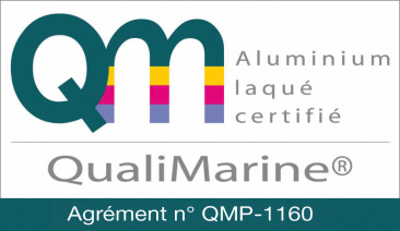 Logo QM alu laqué certifié