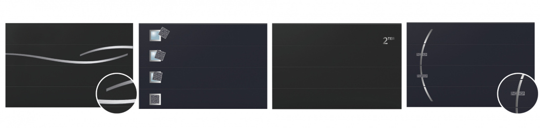 D&eacute;cors et personnalisation porte de garage sectionnelle 