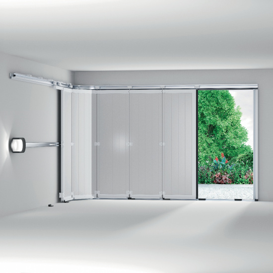 Porte de garage sectionnelle lat&eacute;rale Carsec pro 