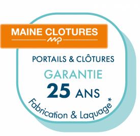 Portails et cl&ocirc;tures garantie 25 ans*
