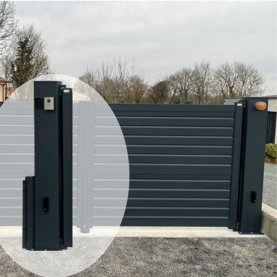 POTEAU 250 SUR PLATINE