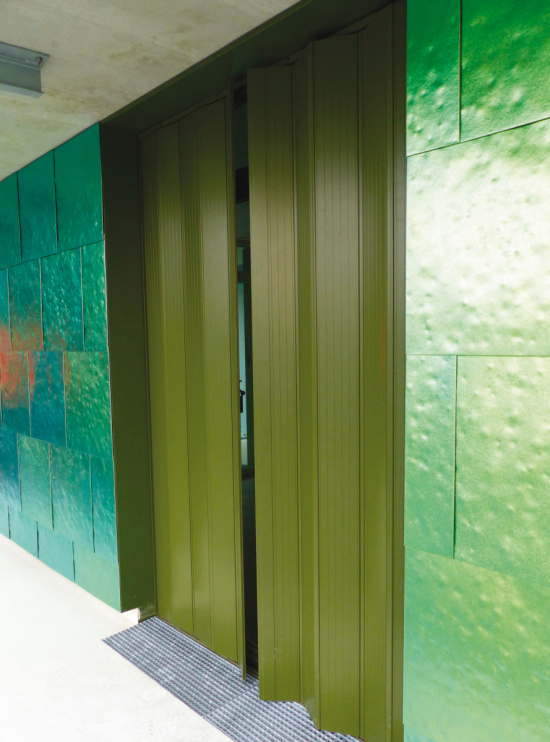 Zoom volets coulissants